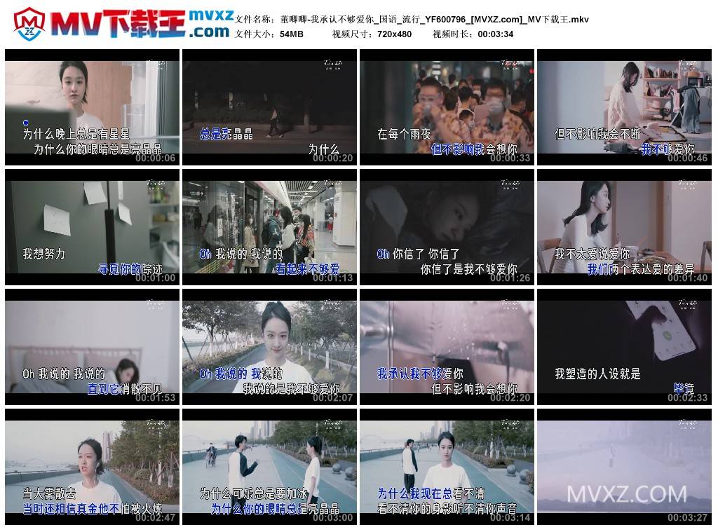 董唧唧-我承认不够爱你_国语_流行_YF600796